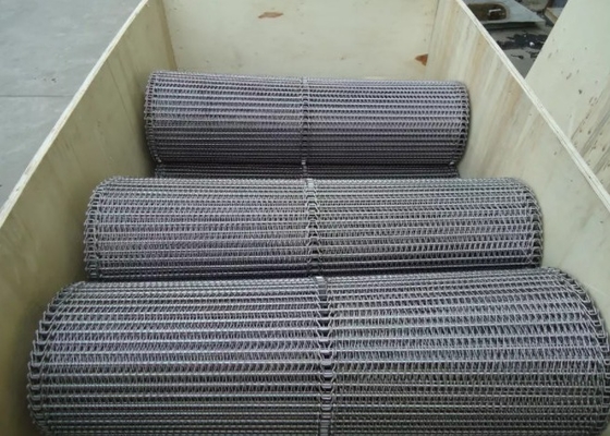 Spiral Grid Ss304 Mesh Conveyor Belt For Dry Nuts Roasting Machine