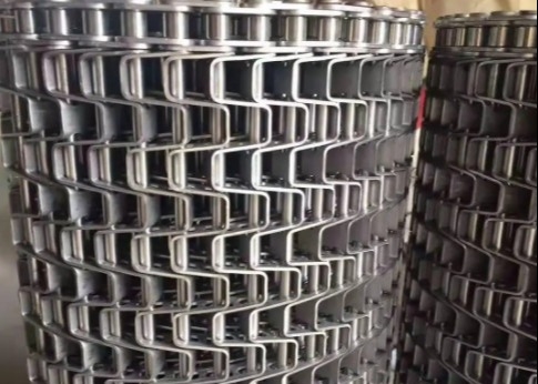 Stainless Steel Flat Wire Mesh Belt for screening cargo