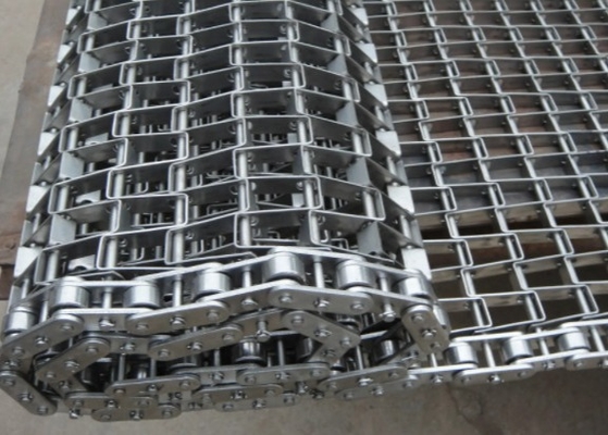 Chain Link 304 Stainless Steel Flat Wire Mesh Belt For Durable Conveyor