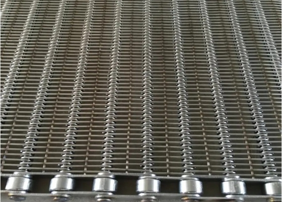 Fried Food Eye Link Stainless Steel Mesh Conveyor Belt Ss304