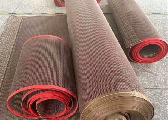 4*4mm Long Lasting Ptfe Conveyor Belts Coated Fiberglass Mesh