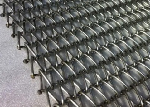 Wolfberry Washing 0.8mm Balanced Weave Conveyor Belts Stainless Steel