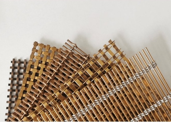 Bronze Decorative Steel Wire Mesh For Furniture 0.6m-1.5m Width Non Rusting