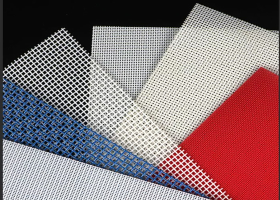0.1m-30m Square Polyester Mesh Belt Uniform Mesh High Temperature Resistance
