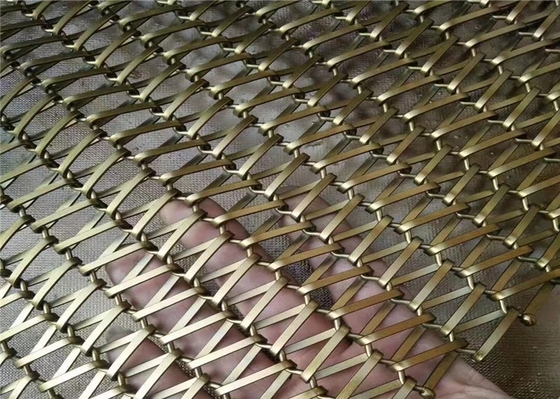 Facade Cladding Indoor 0.15mm-5mm Metal Decorative Mesh Easy Maintenance