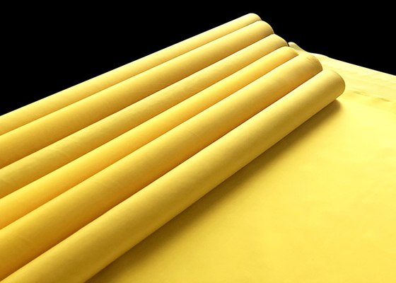 12t-165t Yellow Textile Polyester Screen Printing Mesh Roll 80-420mesh