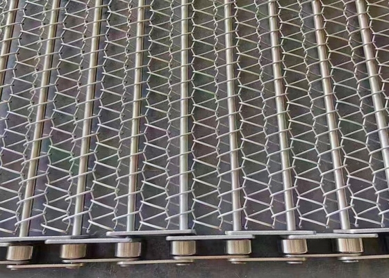 Anti Corrosive Food Grade Chain Link Conveyor Belt Width 30cm-4m