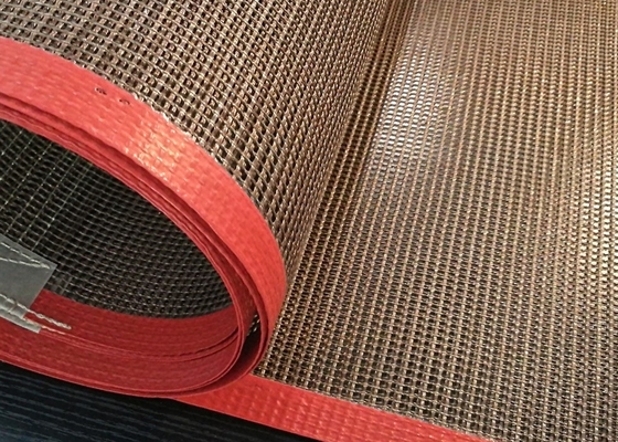 Acid Resistance PTFE Mesh Belt , Non Stick PTFE Conveyor Belts For Printing Drying