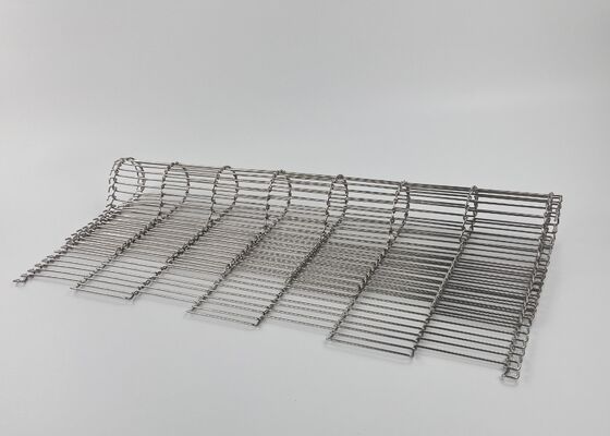 304 Stainless Steel Flat Flex Wire Mesh Conveyor Belt For Bread Baking