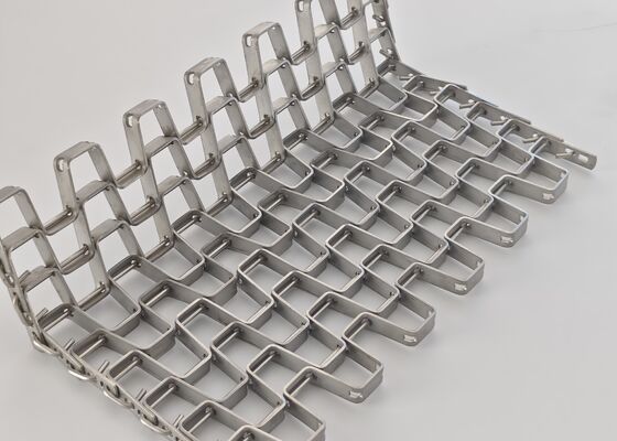SS 304 316L Flat Wire Mesh Belt Corrosion Resistant For Fruit Vegetable Processing