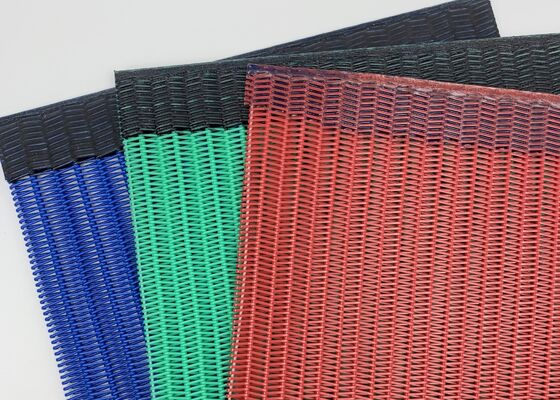 100% Polyester Spiral Dryer CONVEYOR BELTS FOR OVENS OF LATEX RUBBER THREADS PRODUCTION LINE