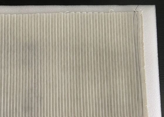 100% PET Spiral Dryer Mesh Belt For Rubber Latex Thread With Anti-Static Black Wire Anti 165degree