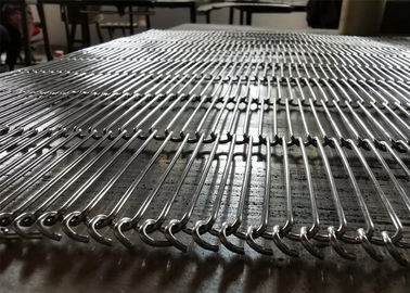 201 Flat Flex Mesh Conveyor Chain , Flat Flex Belt Wrapping Machines For Foiling
