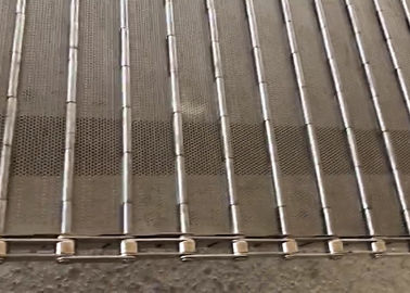 Slat Link Conveyor Belt Wire Mesh , Anti Rust Plate Conveyor Belt For Electronic Products