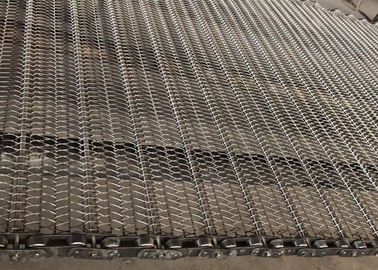 Smooth Surface Chain Mesh Conveyor Belt 304 Stainless Steel For Ceramic Conveying