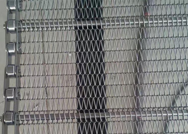Acid Resistant 316L Chain Mesh Conveyor Belt For Chemical Miling Indulstry