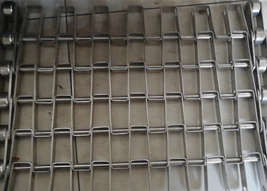 SS304 Honeycomb Conveyor Belt , Metal Mesh Belt For Bread Baking Oven