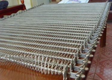 316 Stainless Spiral Mesh Belt For Drying / Drying / Conveying Products