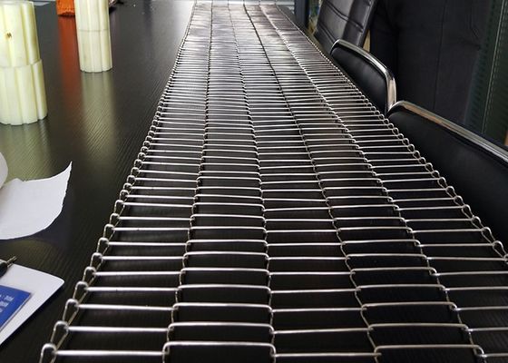 Flat Flex Conveyor Stainless Steel Wire Conveyor Belt Support Customized