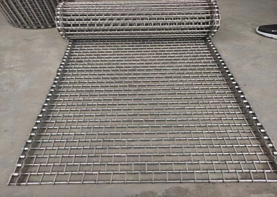 High Temperature Resistant Snack Frying Stainless Steel Chain Mesh Conveyor Belt