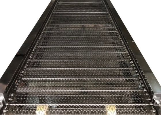 Easy Clean And Easy Install Perforated Chain Link Conveyor Belt