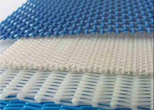White Color Monofilament Plain Weave Polyester Mesh Conveyor Belt