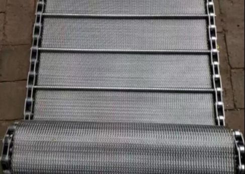 Food Grade Compound Balanced Weave V Shaped Conveyor Wire Mesh Belt