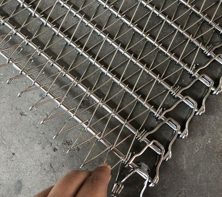 Heat Resistant Metal Belt Wire Mesh Plate Thickness Range 2 - 3mm