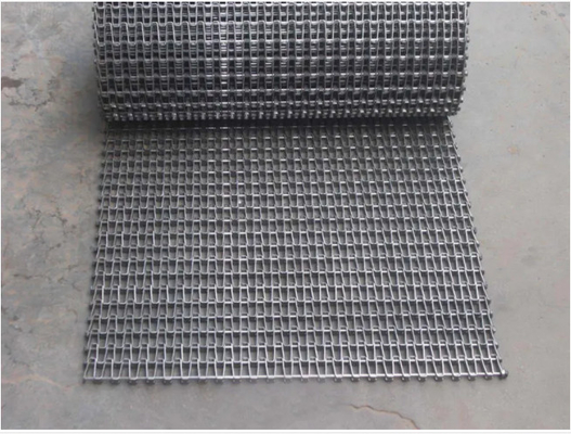 OEM Stainless Steel Conveyor Flat Wire Mesh Belt Anti Corrosion