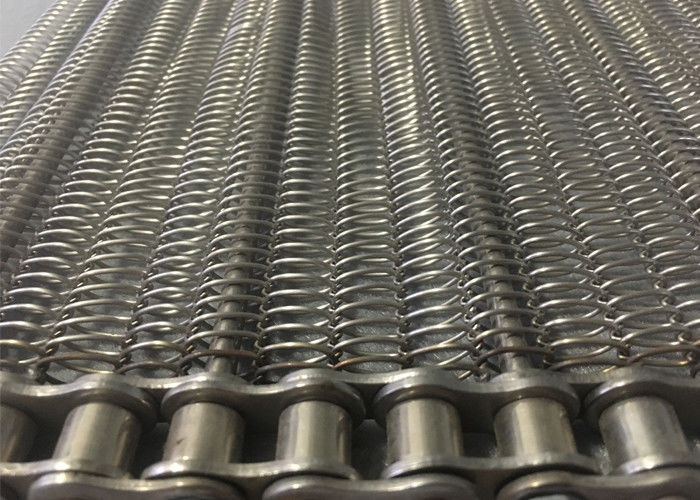 High Temperature Chain Mesh Conveyor Belt Customized Size For Wadding