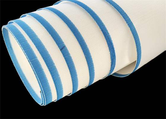 White Polyester Sludge Dewatering Belt Mine Smelting Matching Filter Press