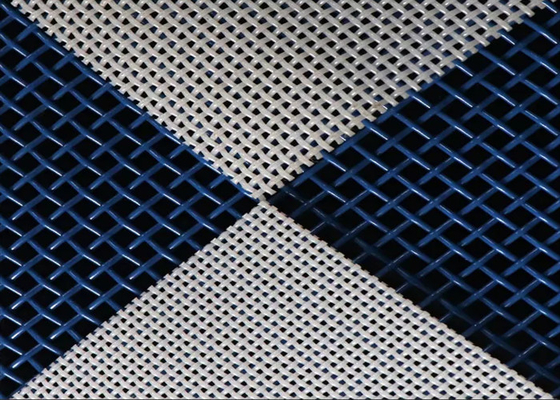 White Repeatable Dryer Mesh Belt Plain Weave Filter Linear Screen Square Hole