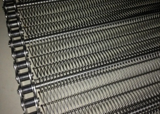 Fried Banana Chain Mesh Conveyor Belt Ss 316 Plain Weave