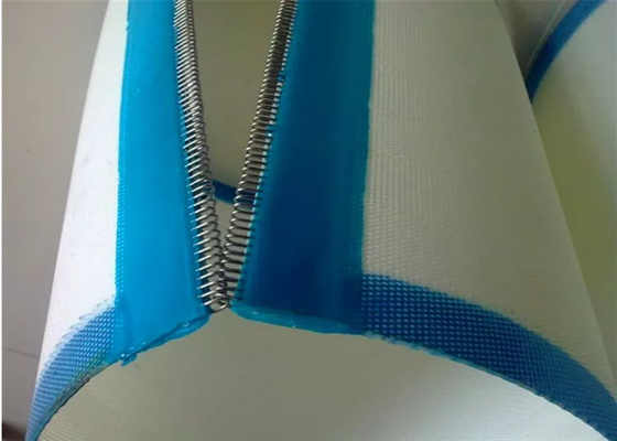 Blue 50m Polyester Mesh Belt For Pharmaceutical Filter Sewage Water Treatment