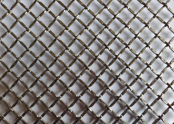 Width 0.914m 1.22m Architectural Wire Mesh Stainless Steel  Fireproof