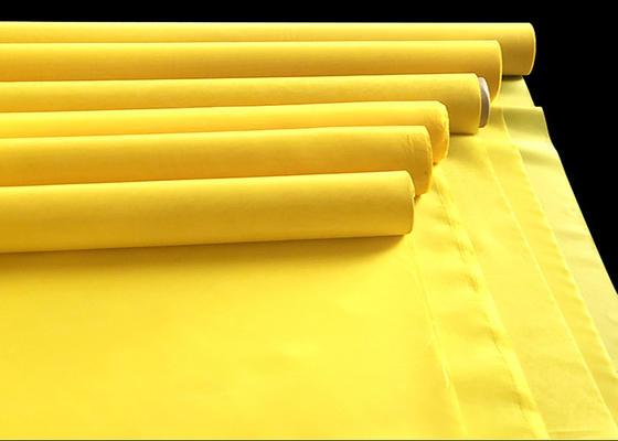 110Mesh Yellow Monofilament Polyester Silk Screen Printing Mesh Plain Weave