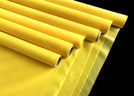 12t-165t Yellow Textile Polyester Screen Printing Mesh Roll 80-420mesh