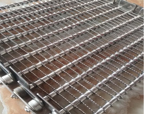 Cnc Machine Tool Perforated Stainless Mesh Conveyor Belt Antistatic
