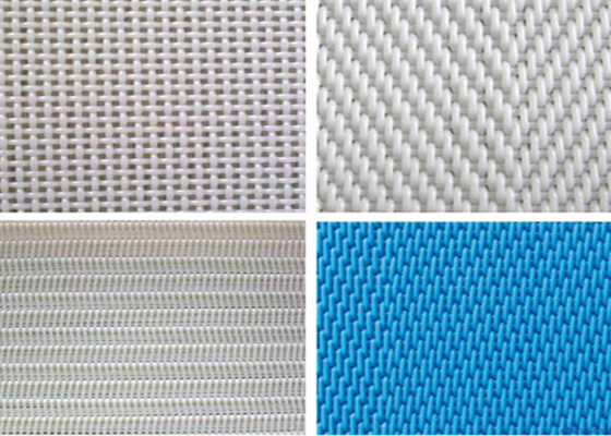 Polyester Sludge Dewatering Mesh Belt 2.1 - 4.5mm Thickness For Dryer