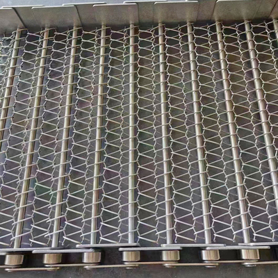 Cnc Machine Tool Perforated Stainless Mesh Conveyor Belt Antistatic