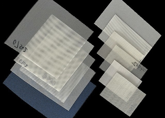 Blue White Polyester Mesh Belt Plain Weave Square Hole For Paper Machine