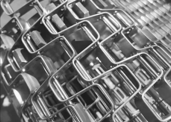 Food-grade cold-rolled stainless steel horseshoe chain conveyor belt, Great Wall mesh belt