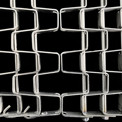 Food-grade cold-rolled stainless steel horseshoe chain conveyor belt, Great Wall mesh belt