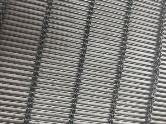 Welded decorative stainless steel wire plain weave mesh for use in building exteriors and screens