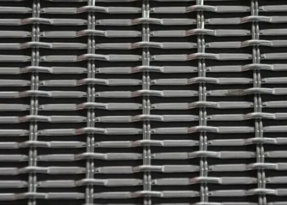 Architectural Stainless Steel Woven Mesh For Curtain Walls, Hotel Decorative Curtains, And Building Exteriors
