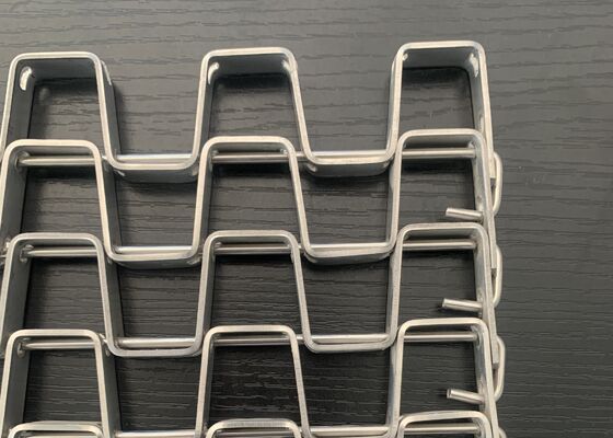 Stainless Steel Flat Wire Mesh Belt High Temperature Resistant for Food baking drying