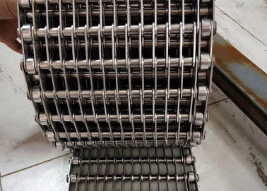 Chopped Vegetables Frozen Eye Link Belt , Food Grade Wire Mesh belt Easy Cleaning