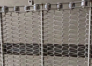Cooling Oven 304 316 Stainless Steel Chain Mesh Conveyor Belt