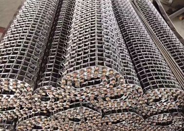 Flat 310 Stainless Steel Wire Mesh Conveyor Belt Customized Hole Shape