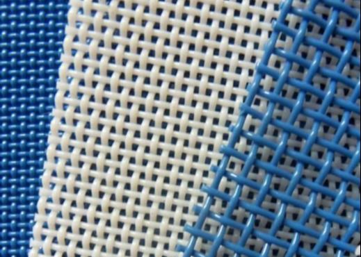 2mm 4mm Hole Size Polyester Mesh Conveyor Belt Plain Weave